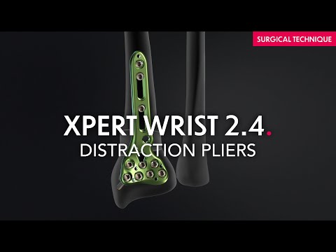 Surgical technique - Distraction pliers - Osteotomy plate - Xpert wrist 2 4