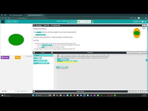 Code.org - CS Discoveries - Unit 3: Interactive Animations & Games: Lesson 4: Level 3