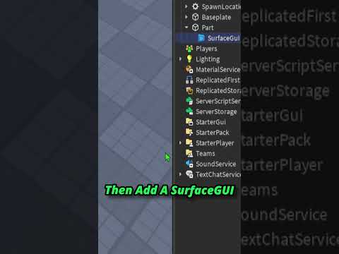 How To Add Text To A Part In Roblox Studio #roblox #robloxgamedesign #tutorial #robloxstudio