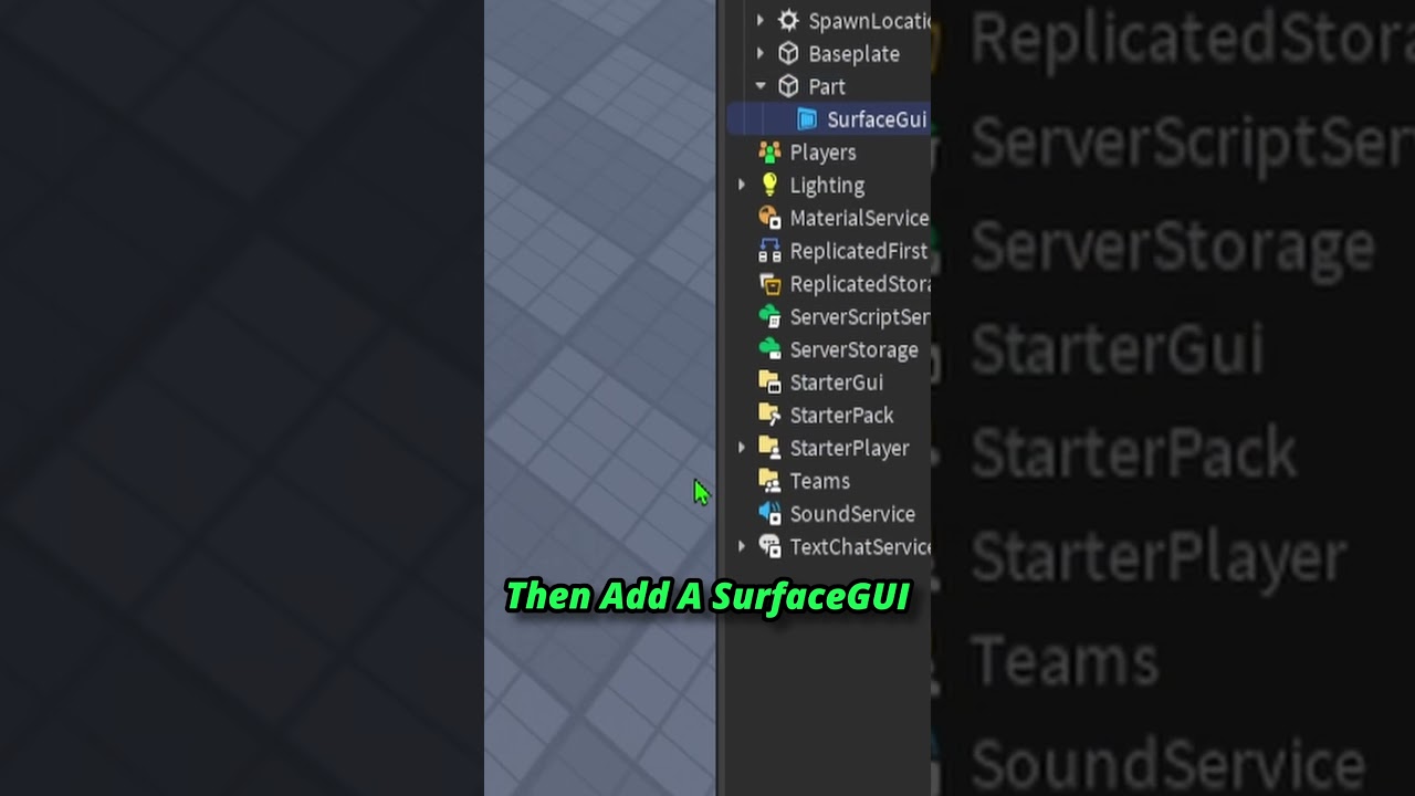How To Add Text To A Part In Roblox Studio #roblox #robloxgamedesign #tutorial #robloxstudio