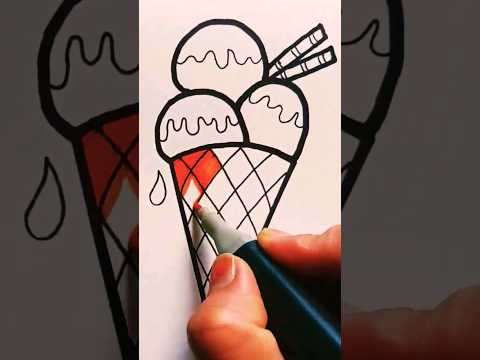 Ice-cream🍦😍😋 drawing Nirma Art ##colourful #drawing #youtubeshorts #viralshorts