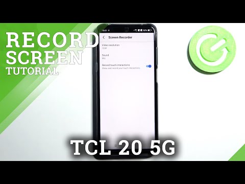 How to Adjust Video Quality of Screen Recorder in TCL 20 5G?
