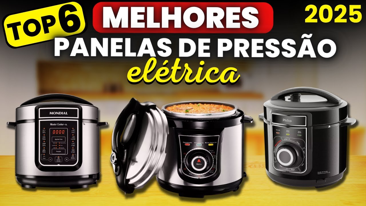 Qual a Melhor PANELA DE PRESSÃO ELÉTRICA 2025? TOP 6 Melhores Panelas de Pressão Elétricas p/Comprar