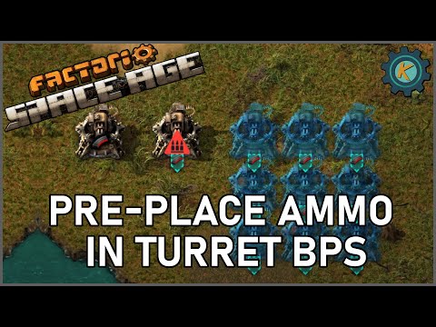 How To PRE-Place Ammo Into Turret Blueprints - Factorio Space Age Tips & Tricks