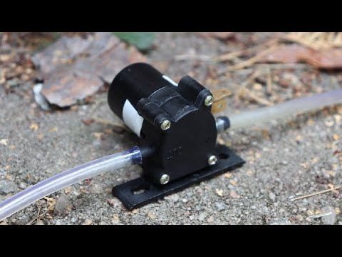 Testing out a cheap universal 12V windshield wiper pump (NOT IN A CAR)