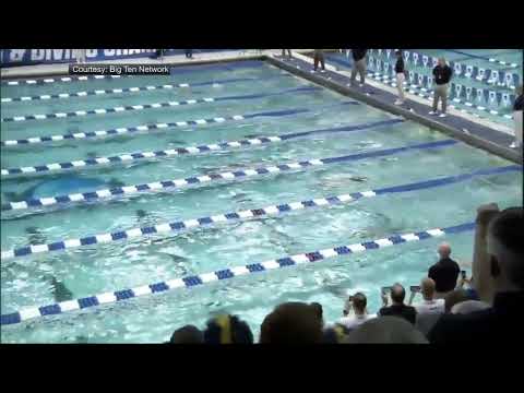 Caeleb Dressel's 17.63 second 50yard freestyle in slow motion!