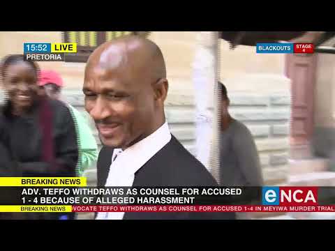 Meyiwa Murder Trial Advocate Teffo addresses the media outside court