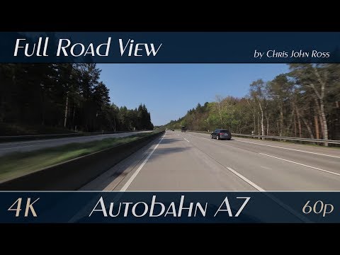 Autobahn (A7), Germany: Hannover - Hamburg / Garlsdorf - Thieshope - 4K UHD (2160p/60p) Video