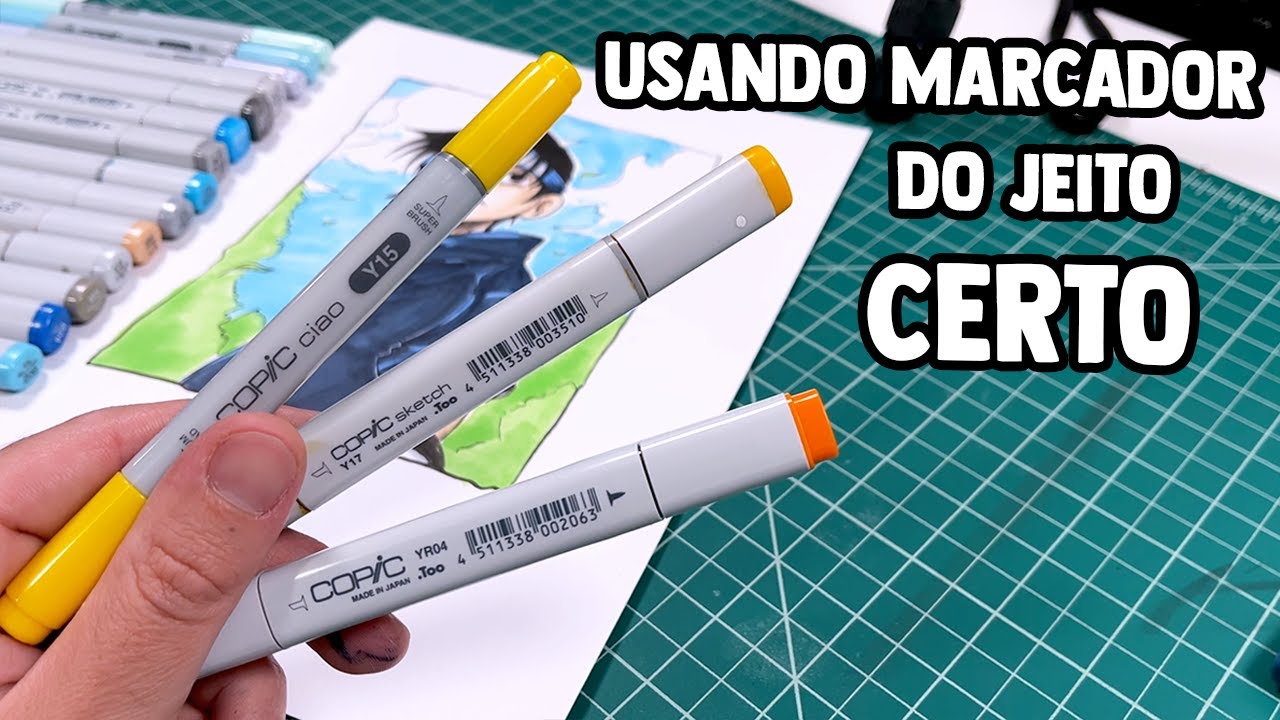 VOCÊ NUNCA MAIS VAI USAR MARCADOR DO MESMO JEITO - Testando todos os tipos de COPIC que EXISTEM!