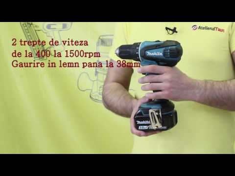 Masina de gaurit cu 3 acumulatori Makita DDF456RFE3 - AtelierulTau.ro - WunderHaff