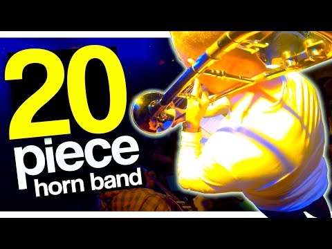 I played a gig with a 20-piece band | Gig Vlog Video