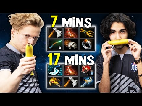 SumaiL SVEN Crazy FARMING SPEED against Topson's TINY - NO MERCY! DOTA 2