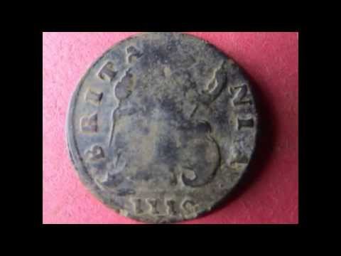 RARE!!! 1719 King George Counterfeit Coin !!!!!