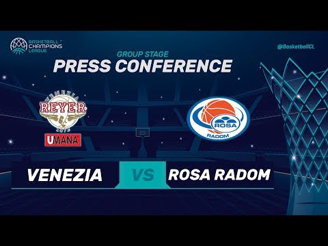 Umana Reyer Venezia v Rosa Radom - Press Conference - Basketball Champions League 2017-18