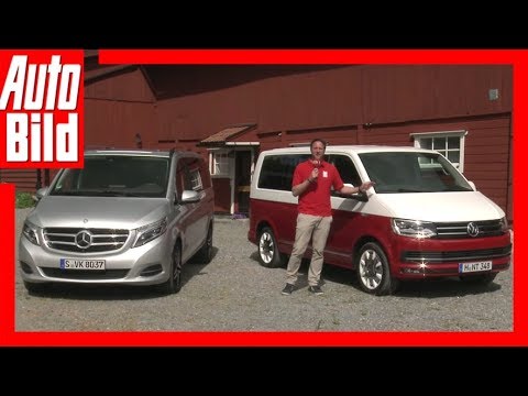 VW T6 vs. Mercedes V-Class - The best Bulli (2015)