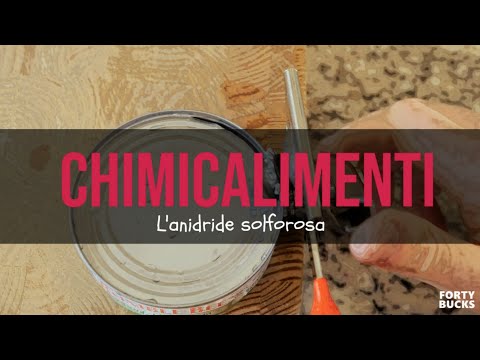 Solfiti e anidride solforosa (E220) - Episodio 4 CHIMICALIMENTI di Giusi Cancello