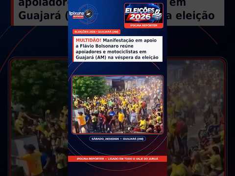 Manifestação em apoio a Flávio Bolsonaro reúne apoiadores e motociclistas em Guajará (AM)