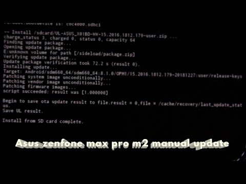 How to update manually -Asus Zenfone max pro m2