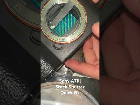 Sony A7iii stuck shutter quick fix #sonyalpha #a7iii #sonya7iii