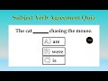 Subject Verb Agreement Quiz | English Grammar test | Can you pass this Quiz | No.1 Quality English
