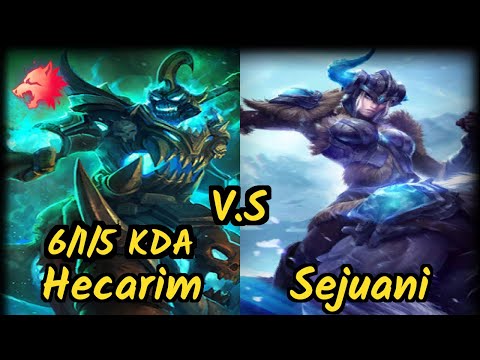 I Will Dominate (HECARIM) vs SEJUANI - 6/1/5 KDA JUNGLE GAMEPLAY - NA Ranked PLATINUM