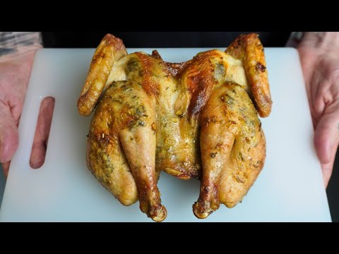 How To Make Juicy Chicken in Half the Time! Spatchcock Chicken