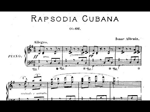 Isaac Albéniz: Rapsodia Cubana Op. 66 (1886)