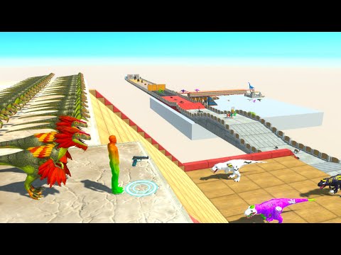 DEINONYCHUS and FPS AVATAR  DEATH FALL - Animal Revolt Battle Simulator