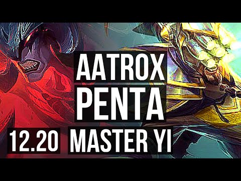 AATROX vs YI (TOP) | Penta, 9/1/8, Legendary, 1.2M mastery | KR Diamond | 12.20