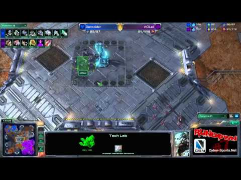 CSN SC2 - viOLet vs Xenocider - Map 2 - Rundown #7 with Rance and Gwin