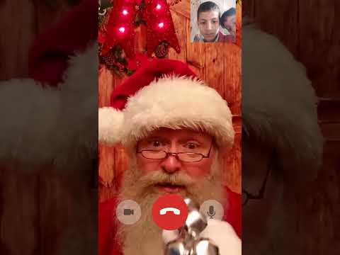 Santa close prank video call