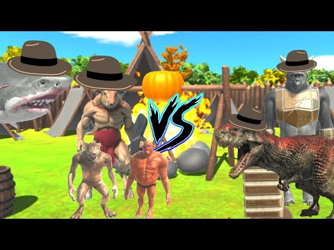 SCOUT MEGALODON + AQUATICS + SCOUT MINOTAUR VS SCOUT GHOR + PRIMATES + SCOUT T REX + C  DINOS - ARBS