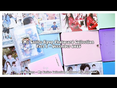 My Entire Kpop Photocard Collection Part 1 - December 2025 ✰ 34 Binders (mins SKZ, MX, Wonho)