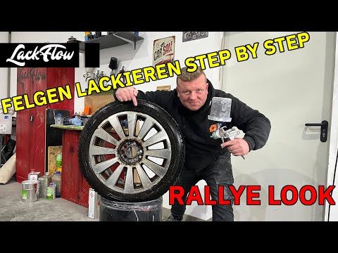 Audi becomes a race car. We paint the rims in a rally look