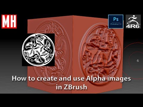 ZBrush Beginner Series 01 : How to create and use Alphas to get detail on your model