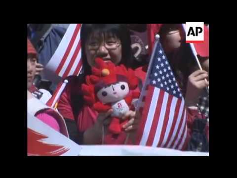 The Olympic torch has made it through San Francisco, despite a day of protests. The torch's route wa