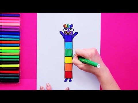 How to draw Number 7 (Numberblocks)