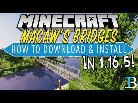 How To Add Bridges to Minecraft 1.16.5 (Macaw's Bridges Mod!)