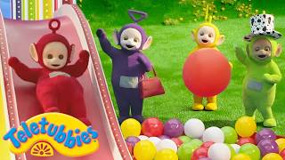 Download lagu Teletubbies | Po Loves Sliding | Sensory Play Getting Unstuck | 30 MIN Compilation | Full Episodes mp3