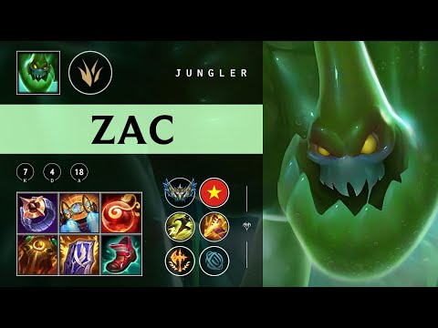 Zac Jungle vs Jarvan IV - VN Challenger Patch 25.22