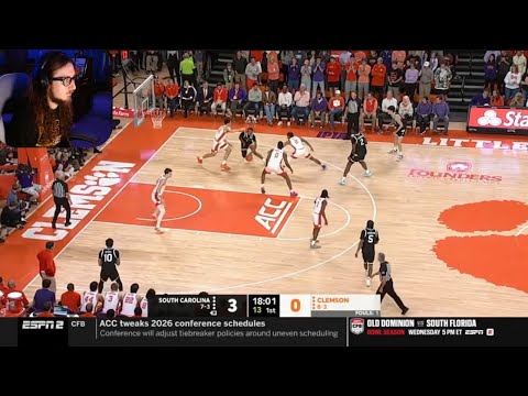 REACTING TO South Carolina vs Clemson Highlights | Men's Basketball | College Basketball 2025