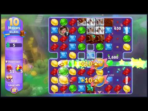 Wonka's World of Candy Level 405 - NO BOOSTERS + FULL STORY 🍫 | SKILLGAMING ✔️
