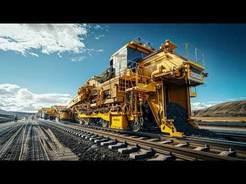 How Old Railway Tracks Are Cleaned and Replaced – Powerful Rail Maintenance Machines in Action