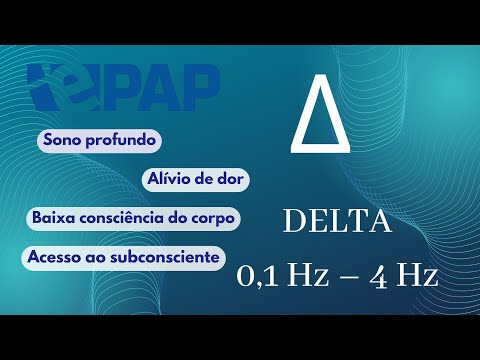🧠 Ondas Binaurais Delta - Δ - 0,1Hz - 4Hz. Sono profundo; Alívio de dor; Acesso ao subconsciente