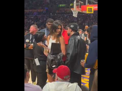 Bad Bunny & Kendall Jenner at Lakers-Warriors game 6