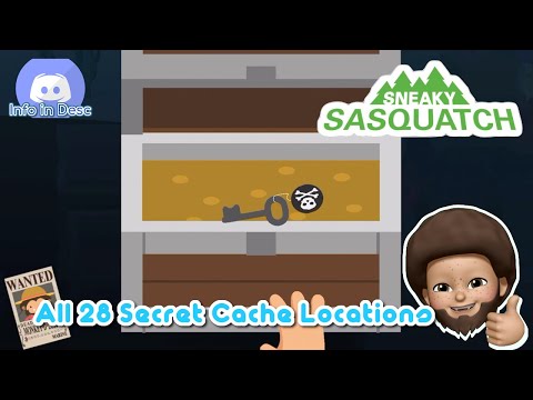 Sneaky Sasquatch - All 28 Secret Caches