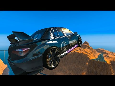 BeamNG Drive Crashes - GRAND CANYON JUMPS 2 - High Speed Crash Compilation 84