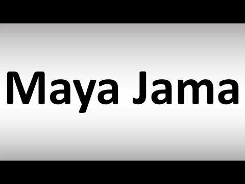 How to Pronounce Maya Jama