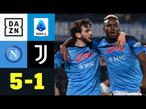 Osimhen & Kvaradona überragen! Napoli demütigt Juve: Neapel - Juventus 5:1 | Serie A | DAZN