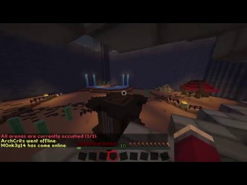 Insane Glitch! 4 People Duel in Minecraft Arena